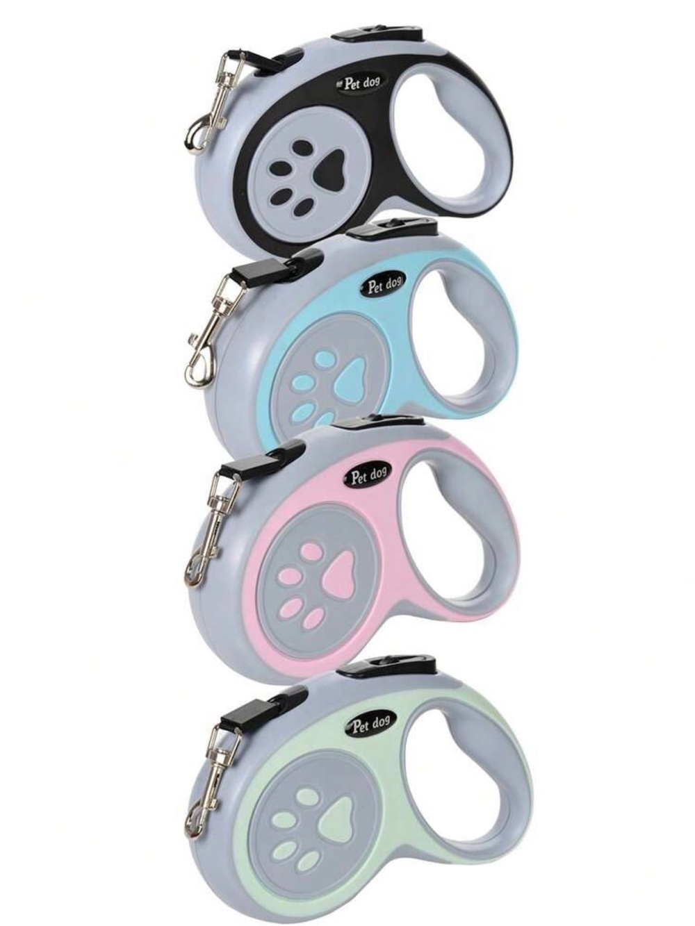 Retractable Leash - Black, Blue, Pink, Green Options